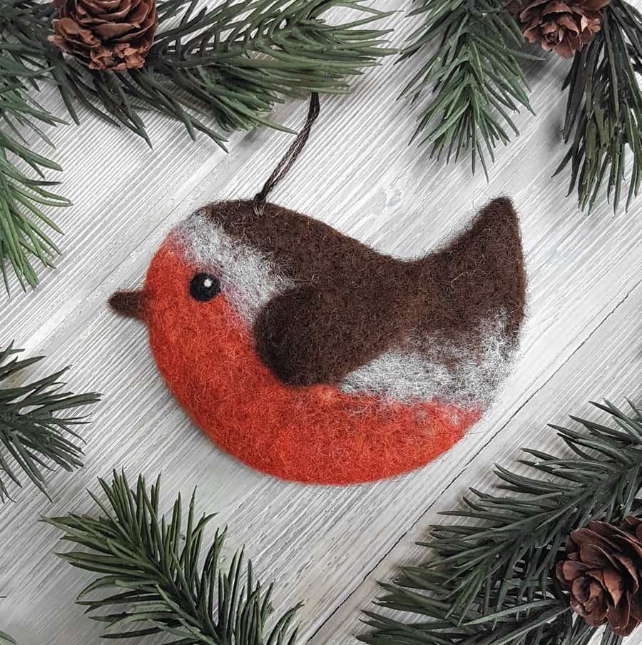 Ralph the Needle Felted Robin