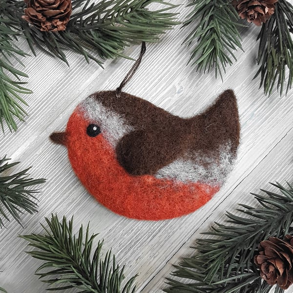 Ralph the Needle Felted Robin