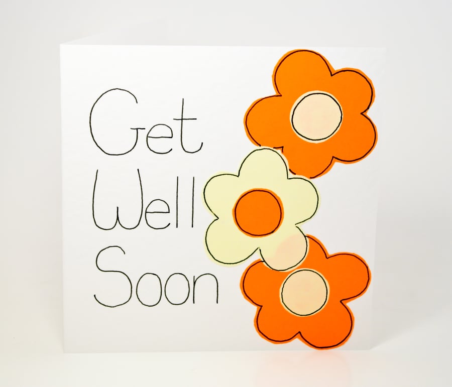 Seconds Sunday, Get Well Soon Greeting Card, Handmade Greeting Card 