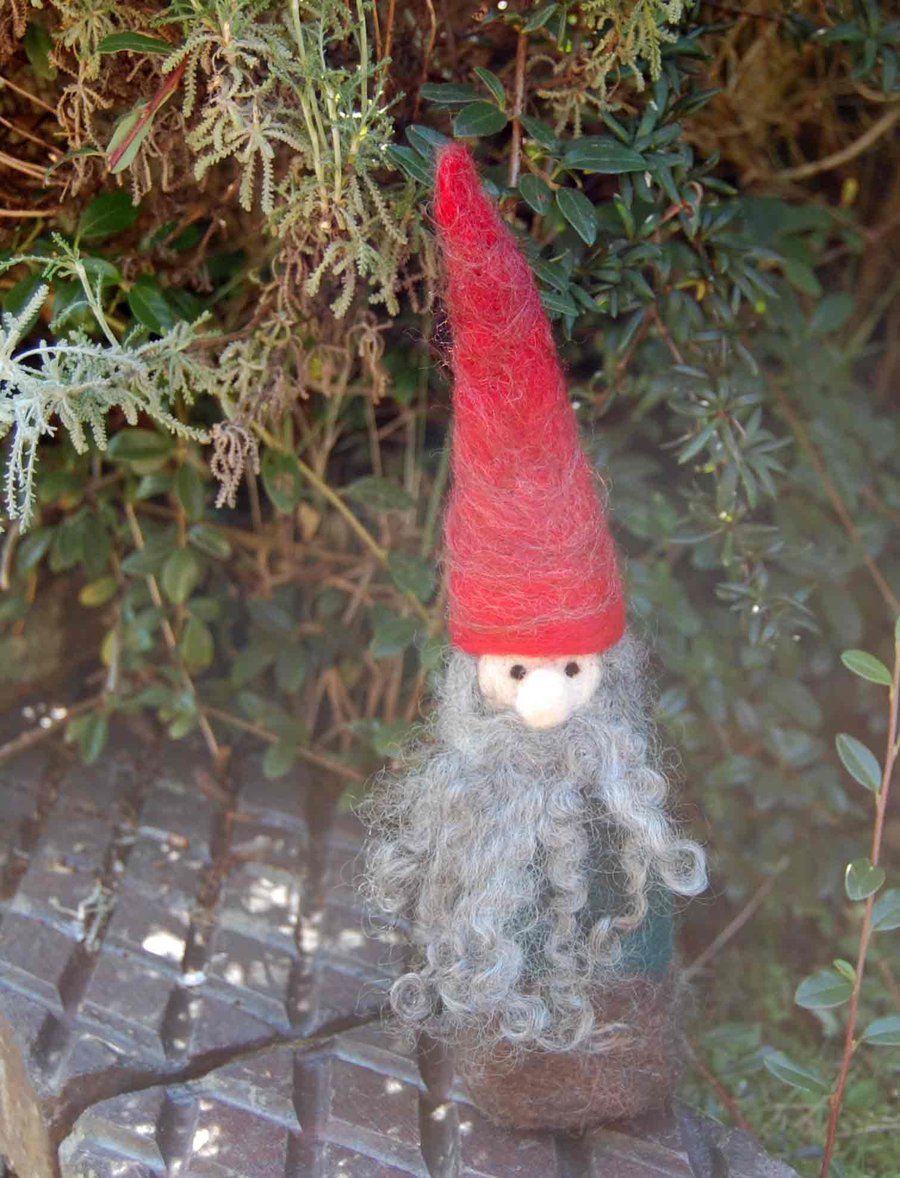 Needle Felted Gnome Ornament