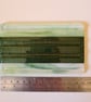 Large green fused glass soap dish - Image 7