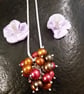 Pearl raspberry necklace - Image 4