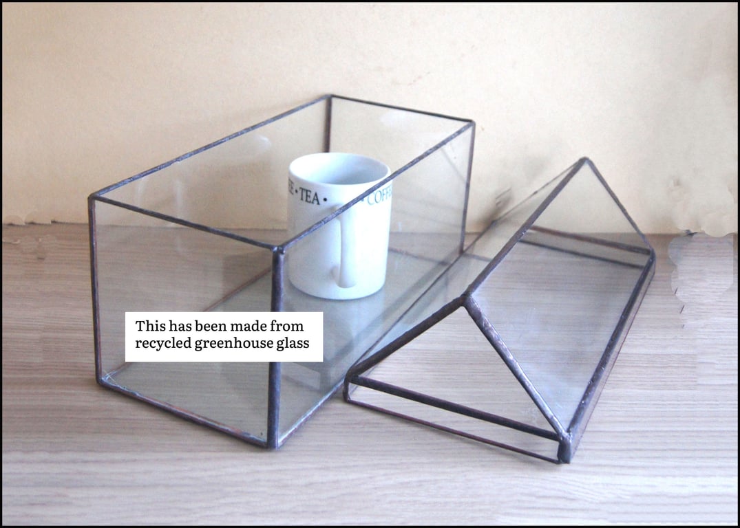 indoor planter closed terrarium with removable top