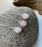Rose Quartz Necklace, sterling silver - Image 3