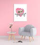 Boss lady girls room print, girl room quote print,  girl boss wall art - Image 3
