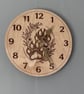 Dog Paw Wooden Wall Clock – Handmade Pet Lover Gift – Baltic Birch - Image 2