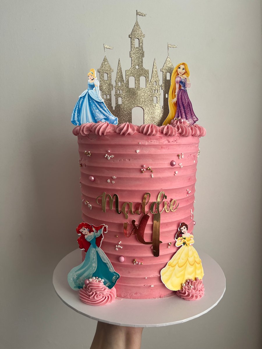 Princess Cake Topper Set With Personalisation