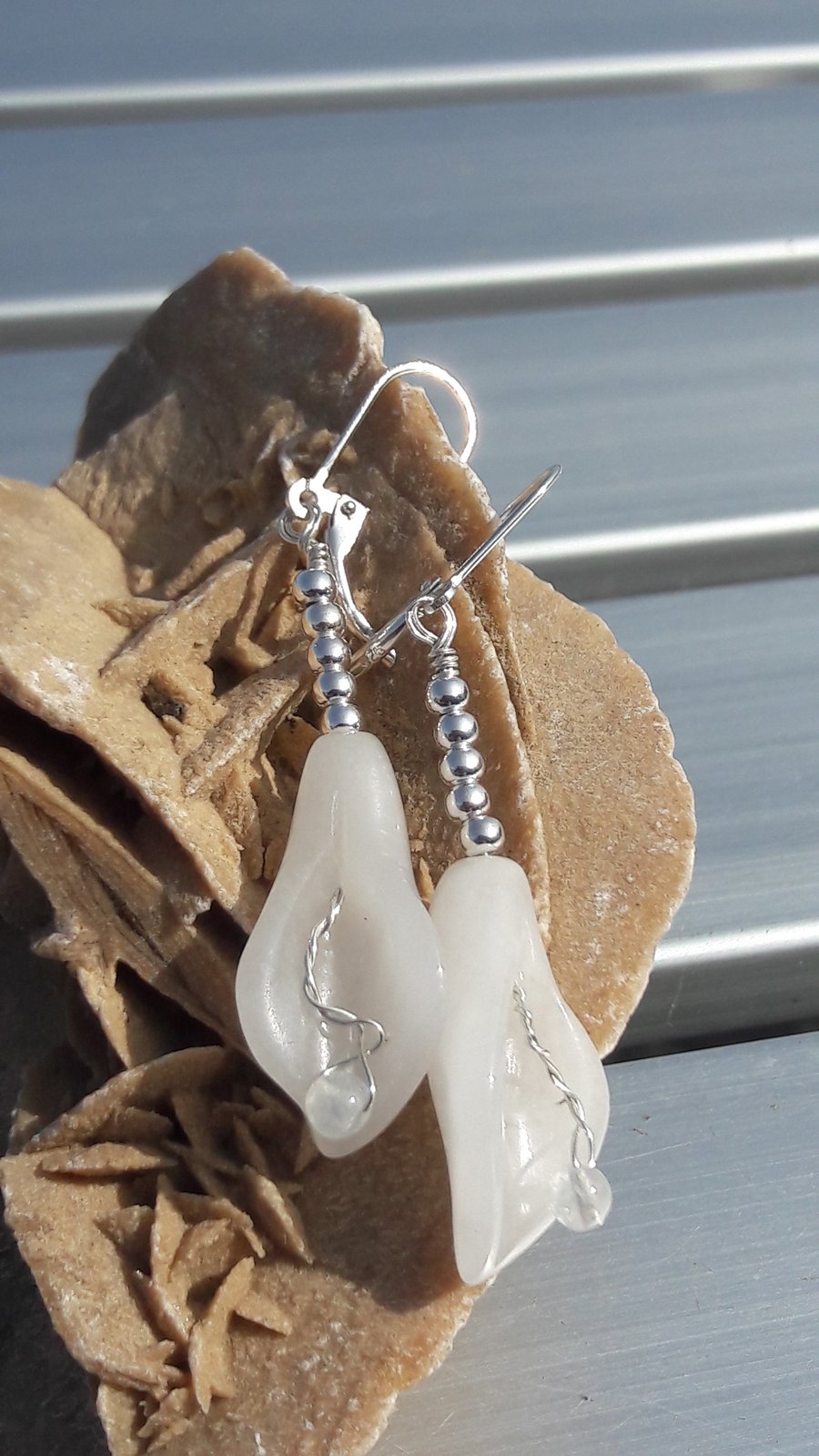 Sterling Silver Calla Lily Earrings