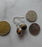 tigers eye sterling silver earrings, tiger eye drop earrings, gemstone drop earr - Image 7