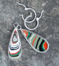 Reversible tractor fordite earrings - Image 6