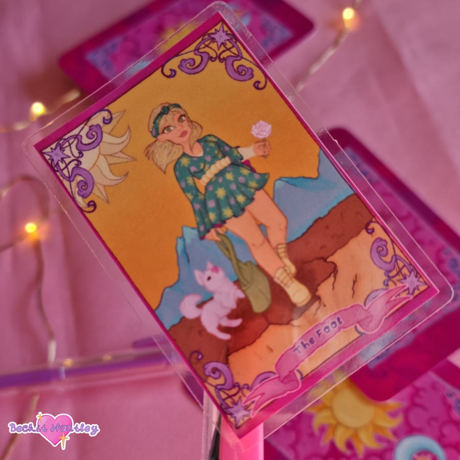The Major Arcana - The Fool  - Die Cut Clear Stickers, Witchy Gifts