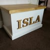 Personalised Toy Box Handmade Wooden with Soft Close Lid