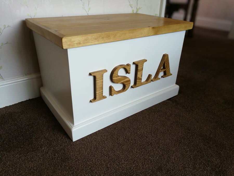 Personalised Toy Box Handmade Wooden