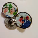 Photo pin badge - personalised 