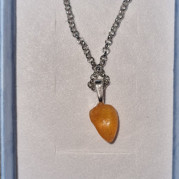 Blazing Orange pendant 