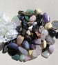 70 Individual Crystals - 300gr Bag of Assorted Stones, Crafting Jewellery Mosaic - Image 1