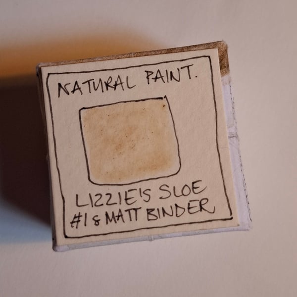 Pot of Natural Watercolour paint. Sloe. Brown.