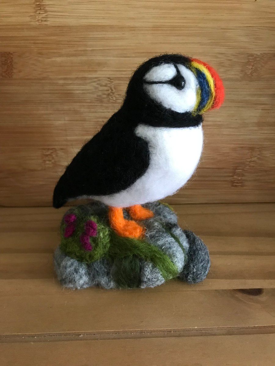 Needle Felted Puffin