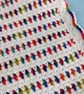 Colourful Crochet Baby Blanket, White Car Seat Blanket, Newborn Gift - Image 7