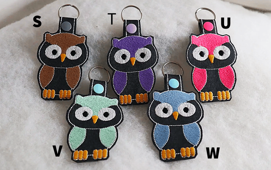 Embroidered Owl Kingrings