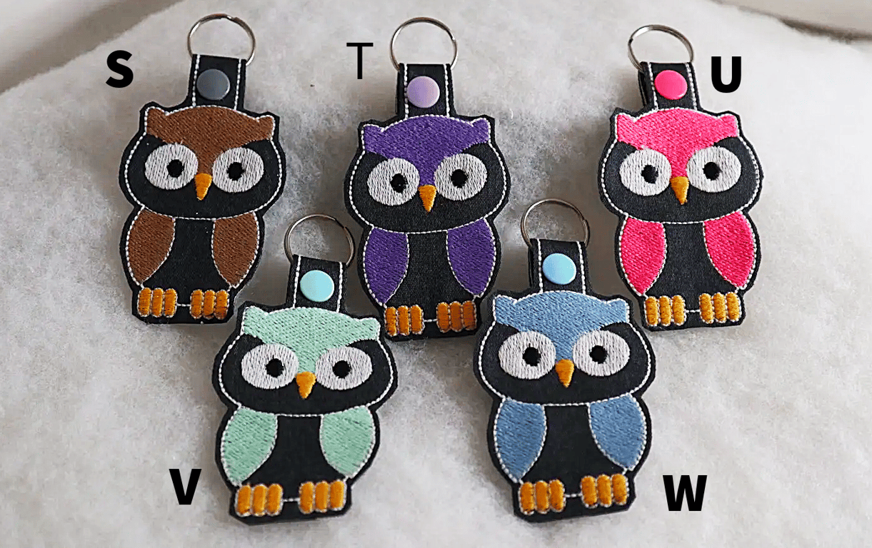Embroidered Owl Kingrings