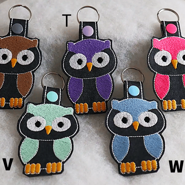Embroidered Owl Kingrings