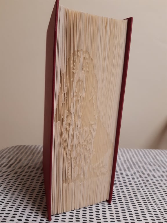 Basset Hound SHADOW CUT & FOLD Book Folding Pattern - EMAILED PDF PATTERN