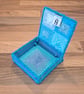 Container with lid for small desk items - blue, white, mint green, lilac colour  - Image 2