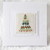 HAND EMBROIDERED CHRISTMAS CARD