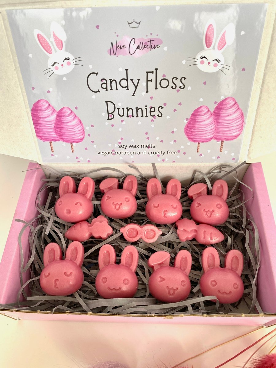 Pink Bunnies Wax Melt Gift Box, Mothers Day, Easter Gift, Letterbox Gift