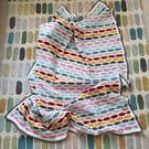 Modern Vintage Hues Crochet Blanket