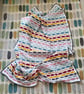 Modern Vintage Hues Crochet Blanket - Image 1