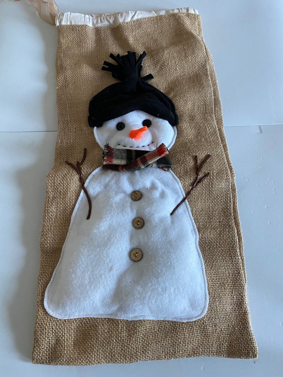 Snowman Christmas Sack