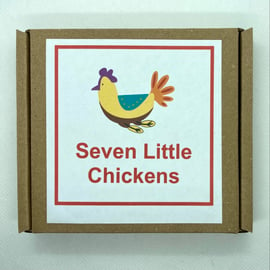 Seven Little Chickens Garland Kit - bright colours