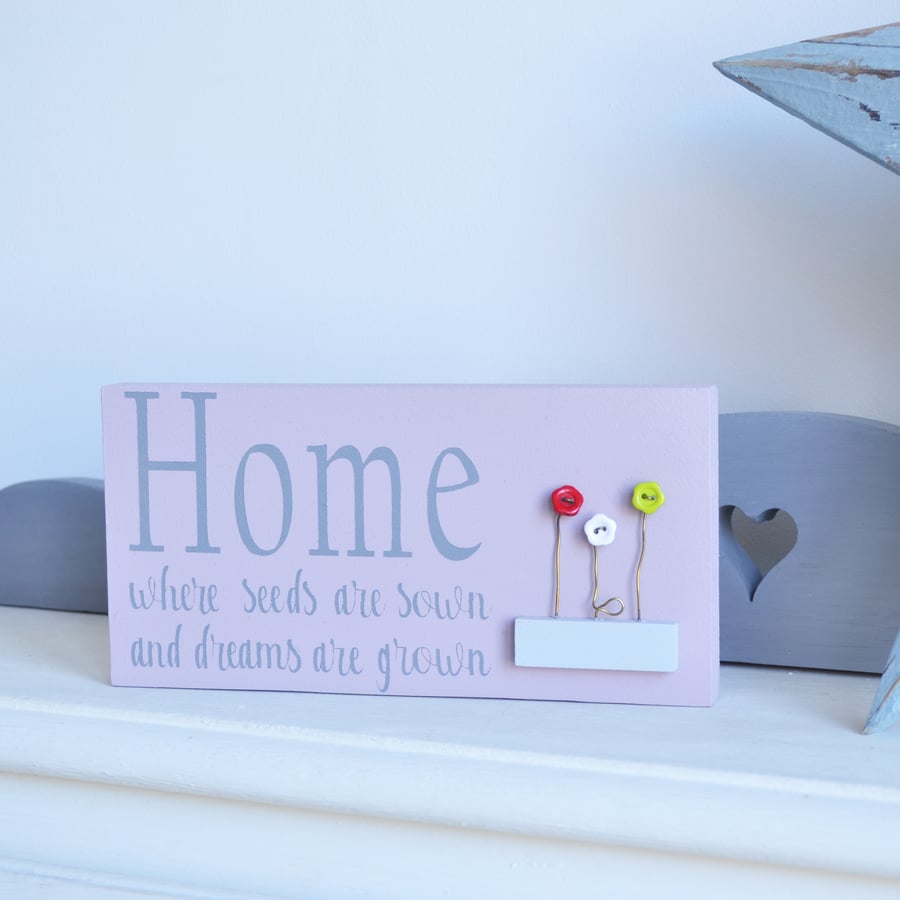 Home is Definition Wood Sign, Freestanding Sign, Home Definition, Home is