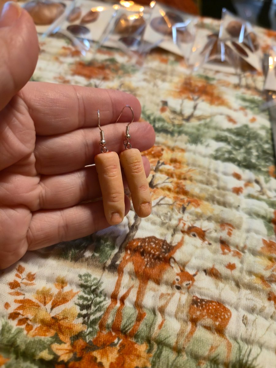 Serial killer trophy chopped off finger earrings