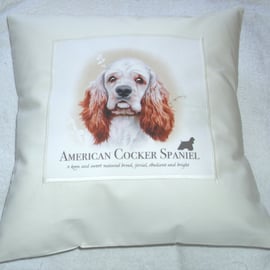 American Cocker Spaniel Portrait cushion