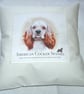 American Cocker Spaniel Portrait cushion - Image 1