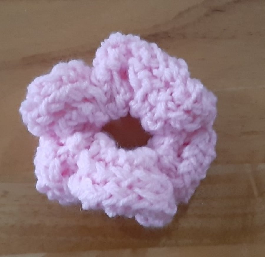 Baby Pink Chunky Knit Scrunchie