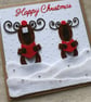 Luxury Handmade Christmas Singing Reindeers Card