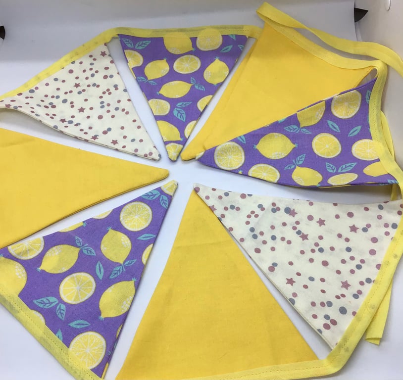  Bunting Lemons Yellow Summer 