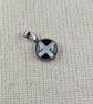 Cornwall Flag Pendant - Small Glass Finished Charm - Cornish Flag