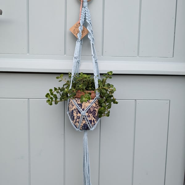  Eco Cotton Macramé Hanging Basket Plant Pot Holder