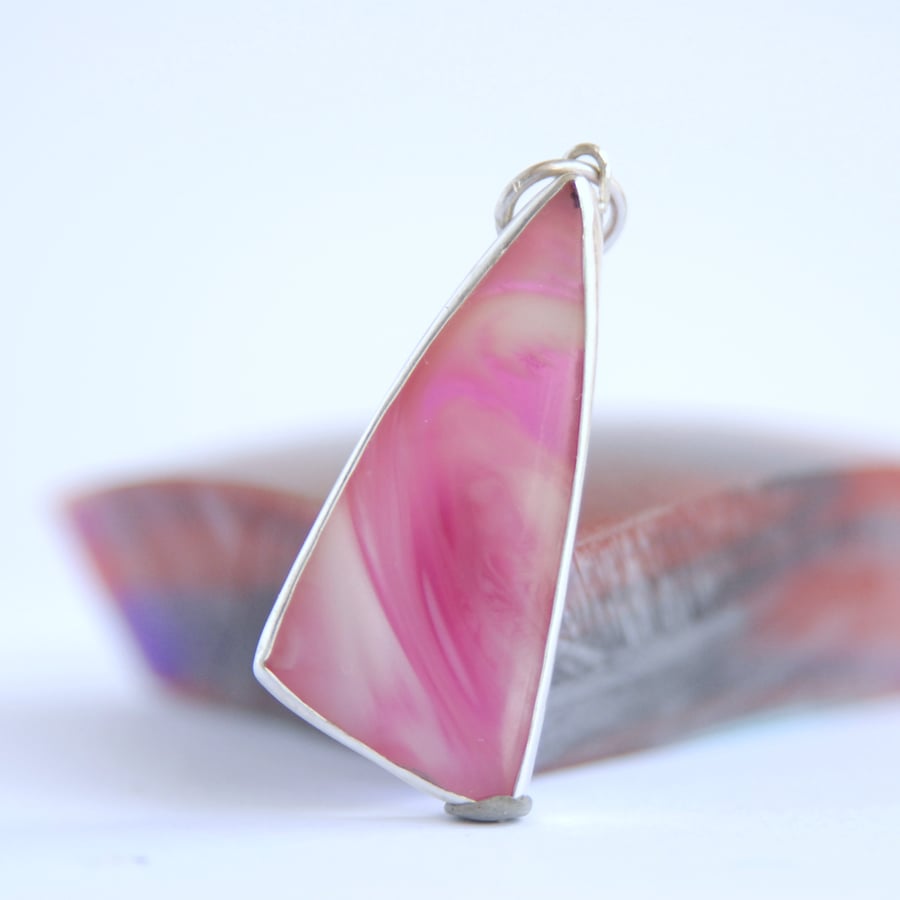 pink bowlerite pendant