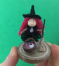 Very Tiny Witch Decorations, Halloween Witch Doll Ornaments, Autumn decorations - Image 8