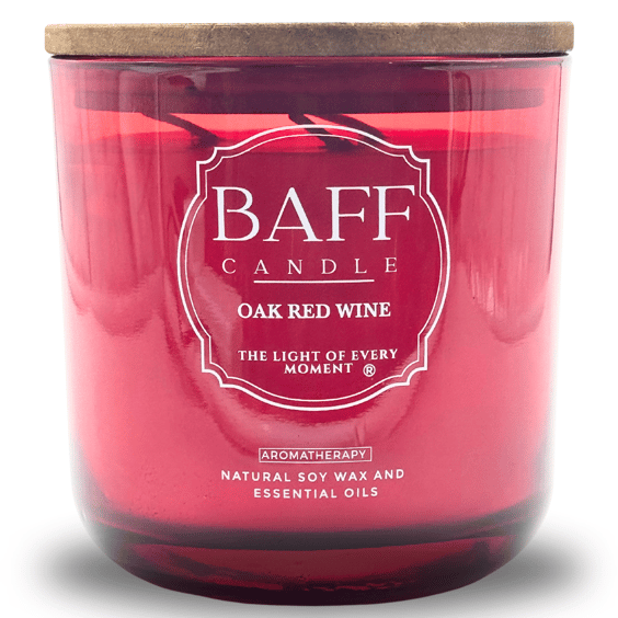 Oak Red Wine Soy Wax Luxury Candle 