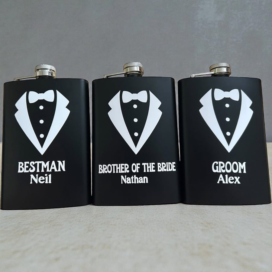 wedding Personalised  hip Flask 