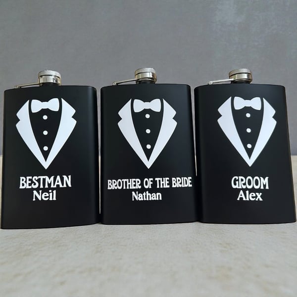 wedding Personalised  hip Flask 