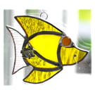 Fish Suncatcher Stained Glass Yellow