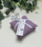 Lavender Sachets: Set of 2 in Lavender Solid Fabric Design, Handmade, Sleep - Image 2